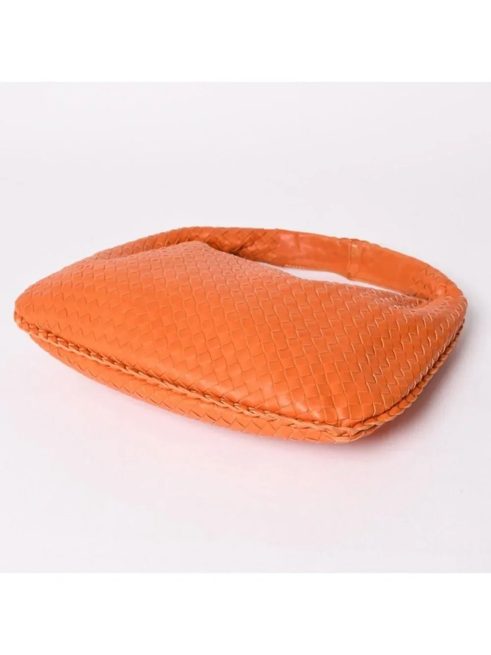 Bottega Veneta Hobo Intrecciato Leather Orange